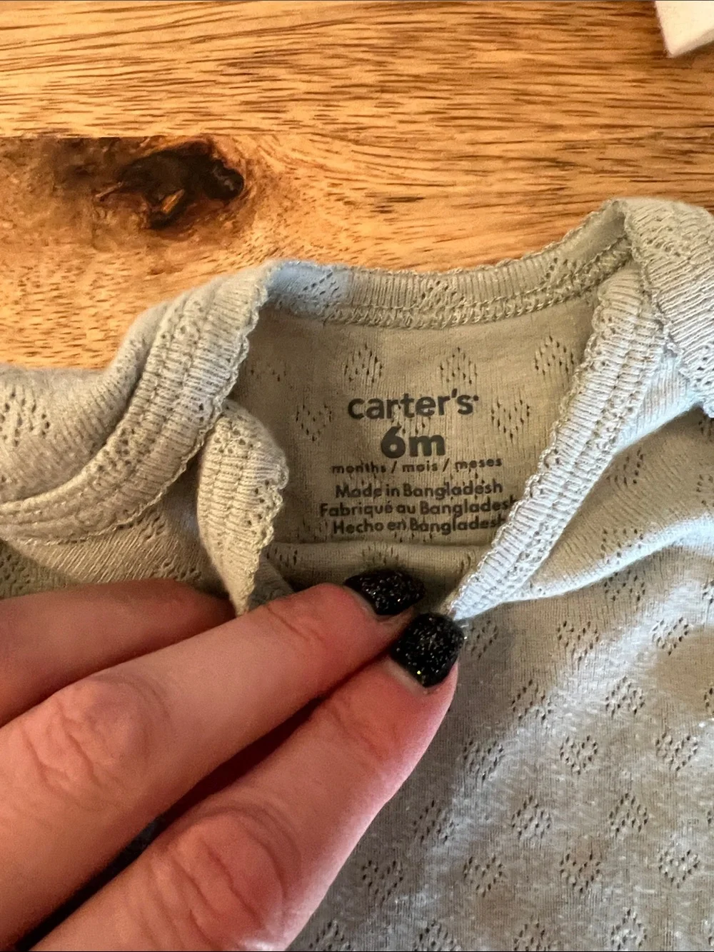 Carter's Baby One-Piece Bodysuits in White, Pink, and Sage Green